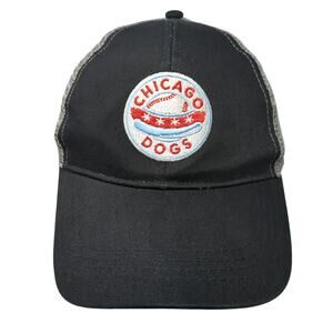 Chicago Dogs Caps Commerce Fan First Snapback Trucker Hat Black One Size APC